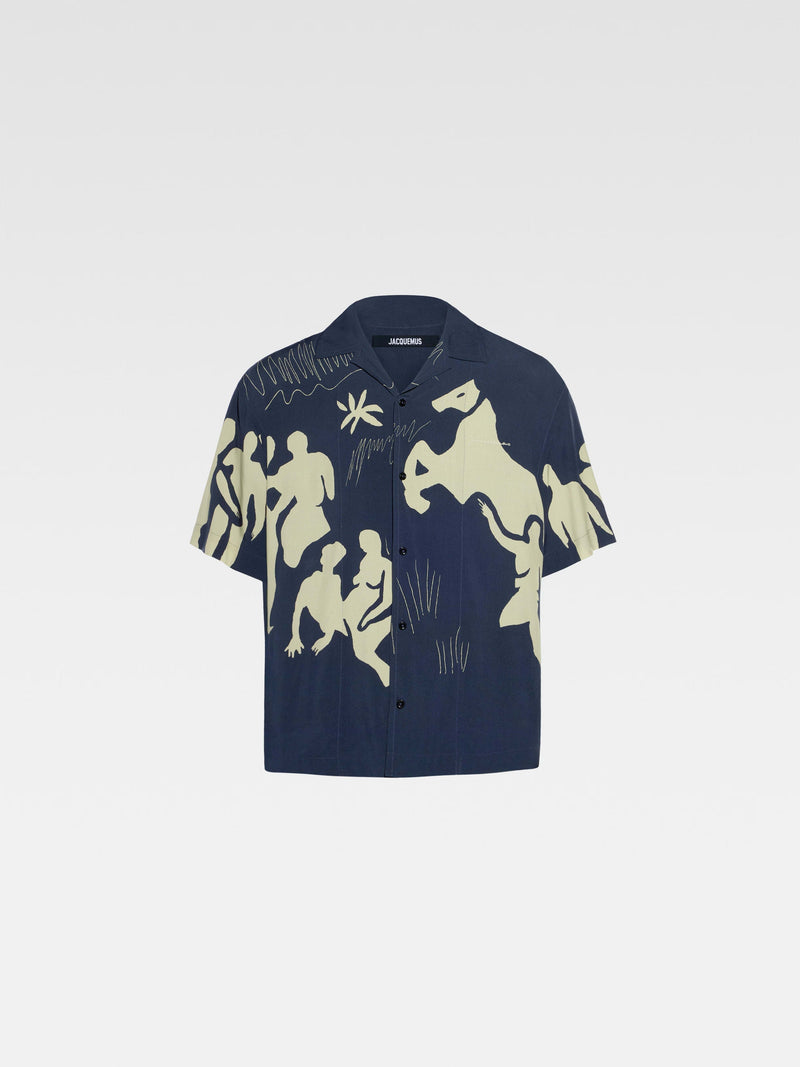 La Chemise Jean Print Horse Navy